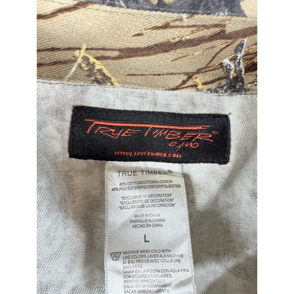 True Timber Camo Shirt Pants Set Mens L Hunting Tactical Outdoors - Picture 7 of 16